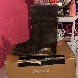 Madewell Dark Brown Heeled Boots